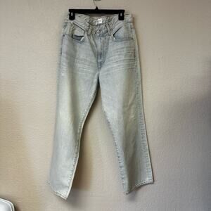 SLVRLAKE Sophie Crop Light Wash Mid Rise Denim Jeans Size 31